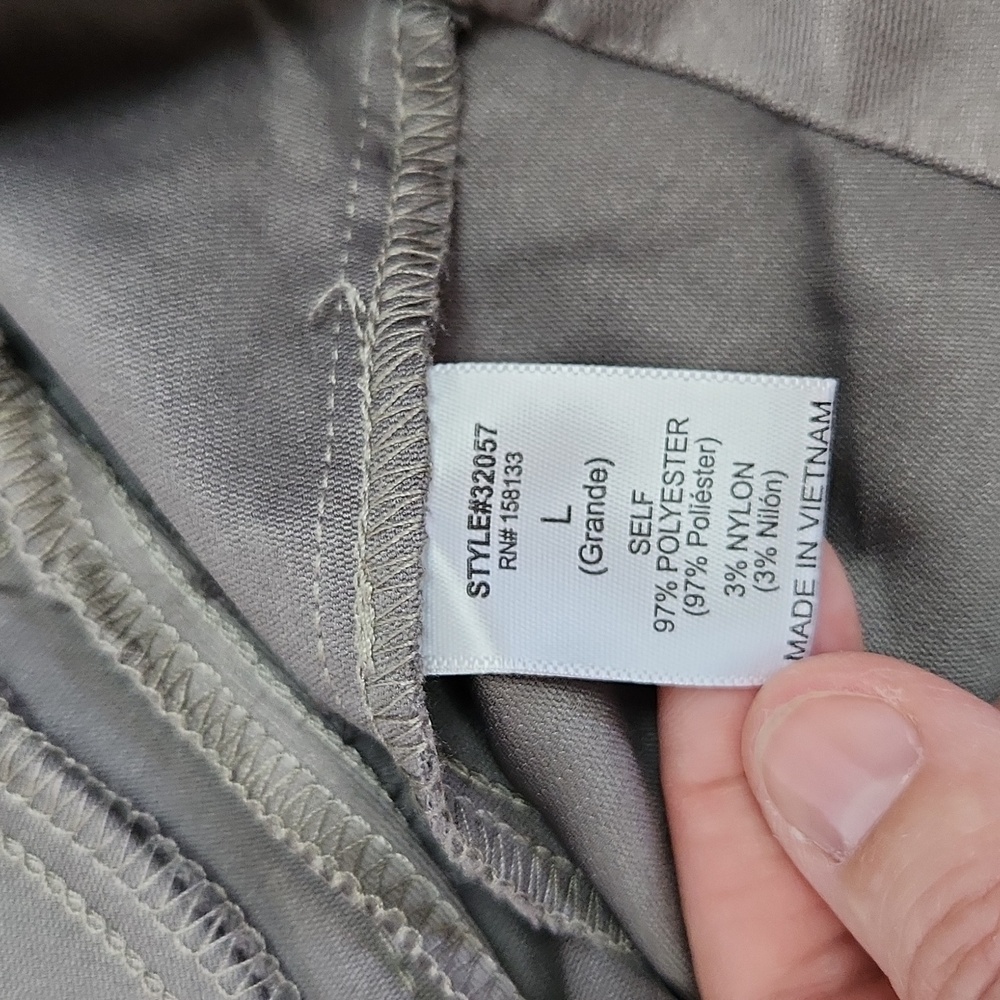 Staccato Dove Gray Shacket Duster Utility Jacket L - Picture 11 of 15